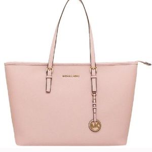 Michael Kors Leather Tote Pink.